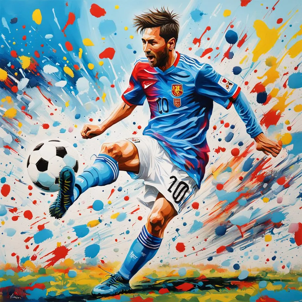 Messi fazendo embaixadinha